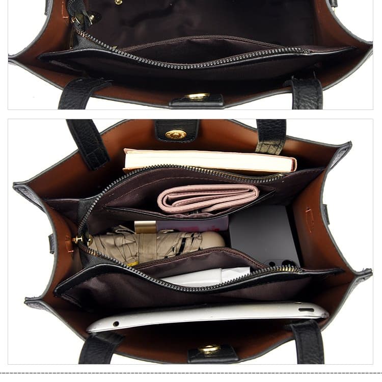 Litschi-Muster tragbare Einkaufstasche Schultertasche Büro Damen-Tasche