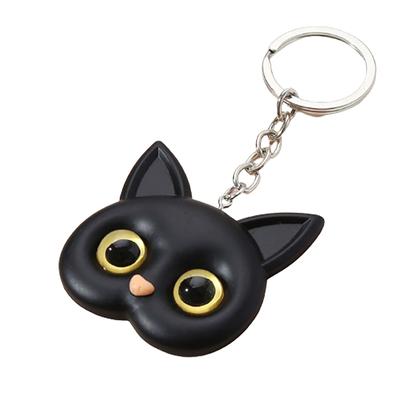 Niedlicher Schlüsselanhänger mit schwarzer Katze, Anhänger, Schlüsselanhänger, Tier-Schlüsselring für Damen und Herren, Handtaschen-Zubehör, Autoschlüssel, hängender Schmuck, Geschenk