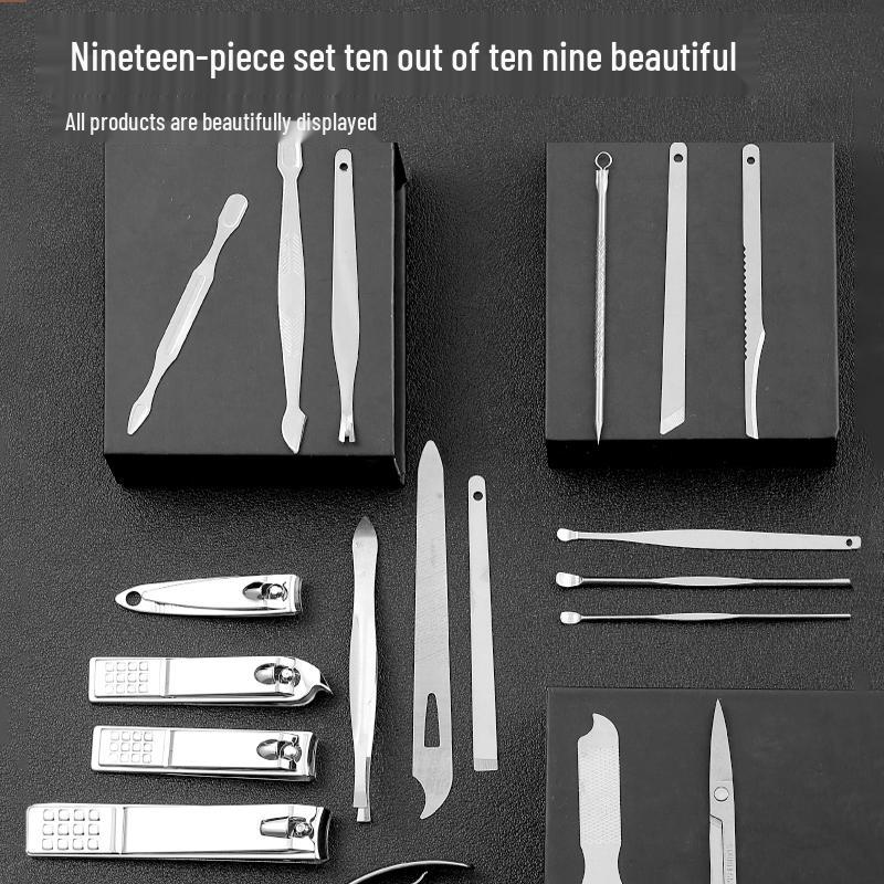 19-Piece Home Manicure & Pedicure Nail Clipper Set