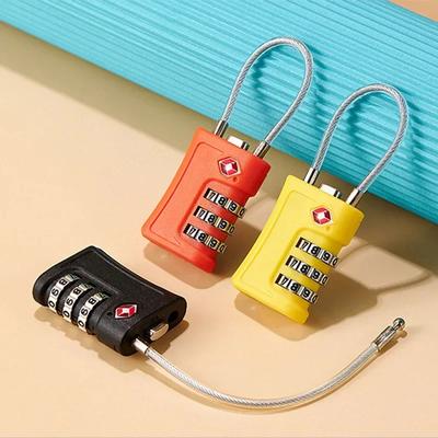 1Pc TSA Approved Luggage Travel Lock Filing Cabinets Toolbox Case  ABS Steel Cable Gym Locker Padlock Smart Lock  Lock Box