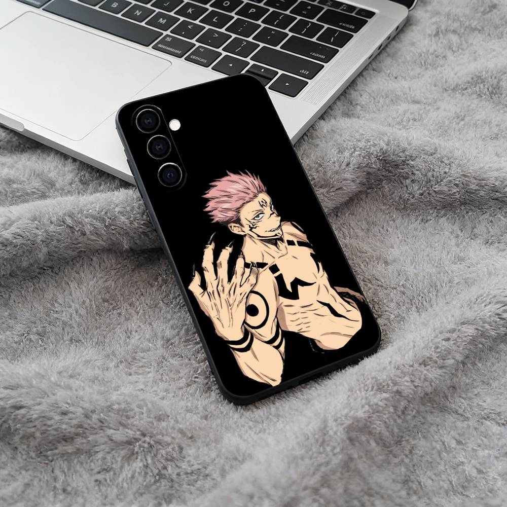 

J-Jujutsu K-aisen-opular characters Black Soft Silicone Phone Case for Samsung Galaxy A73, A71, A72, A70, A53, A52, A51 Samsung a50 30s 50s