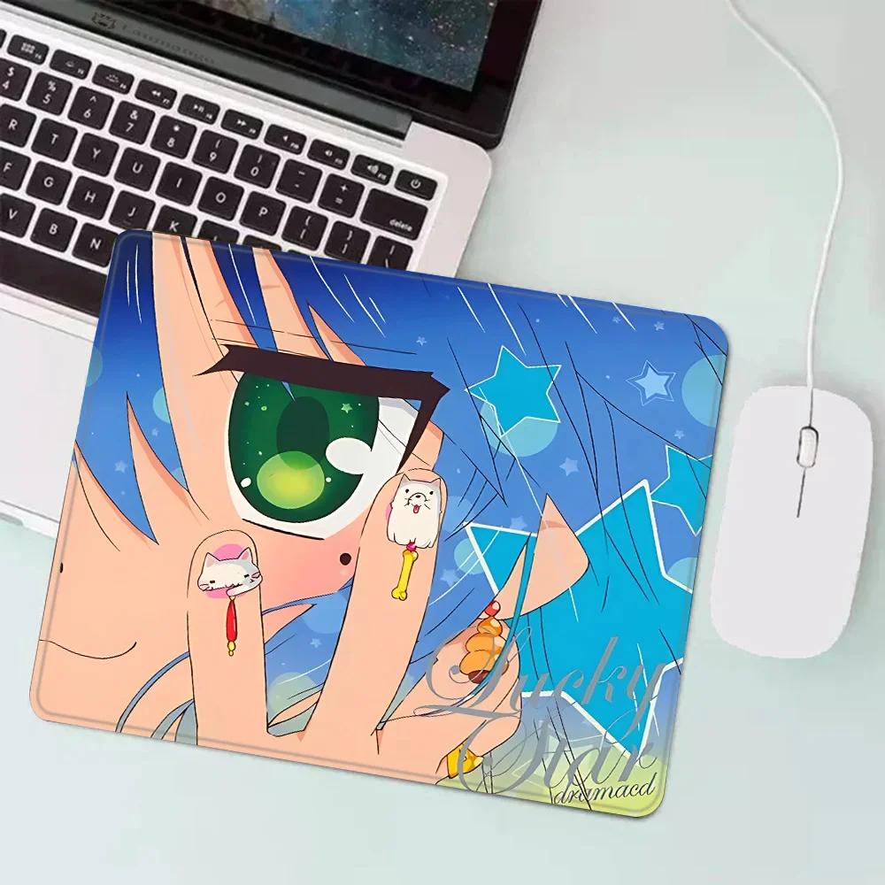 Lucky Star Konata Izumi Kleines Gaming-Mauspad XS-Mauspad Desktop-Dekoration Büro-Schreibtischmatte Teppich für PC-Gamer Rutschfester Gummi