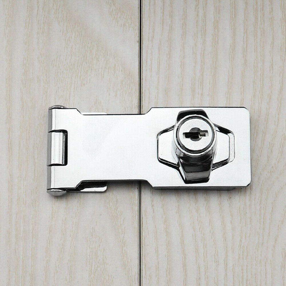 Hardware Silver Shed Home Improvement Padlock Locking Staple Garage Lock Hasp Cupboard