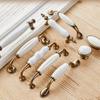 Antique Drawer Knobs Zinc Zinc Zinc Alloy Wardrobe Door Handle Ceramic Cabinet Handles  Kitchen