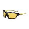 Protective Eyewear with Yellow Night Vision Lens and Durable Frame for Enhanced Visibility and Eye Safety Suitable for Various Outdoor Activities