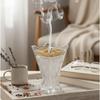 Arabic Style Glass Incense Burner Nordic Ironwork Clear Bakhoor Censer Four-Corner Design Gold/Silver Color