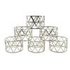 Metal Napkin Ring With Back Pattern 6pc