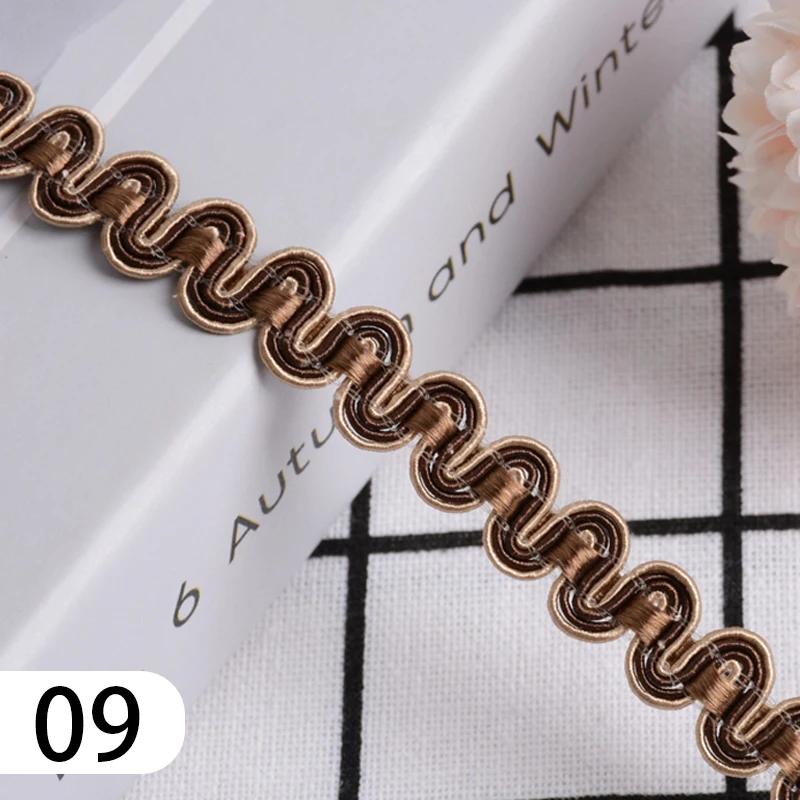 15 Meter Curtain Fringe Lace Edge 1.2cm Width Tassel Lace Trim Ribbon For Sewing Sofa Pillow Home Upholstery DIY Accessories