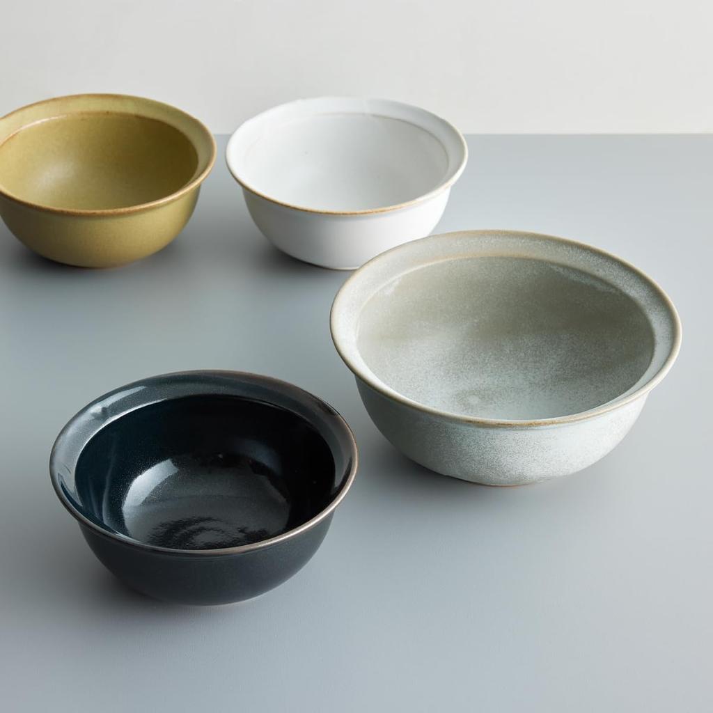 Vermicular Tableware Deep Bowl with Rim, 17cm, Milky White, Hasami Ware, TOKINOHA, Indigo Dyeing Kiln, Simple Design, Plate, Deep Plate, Rice Bowl, Sa