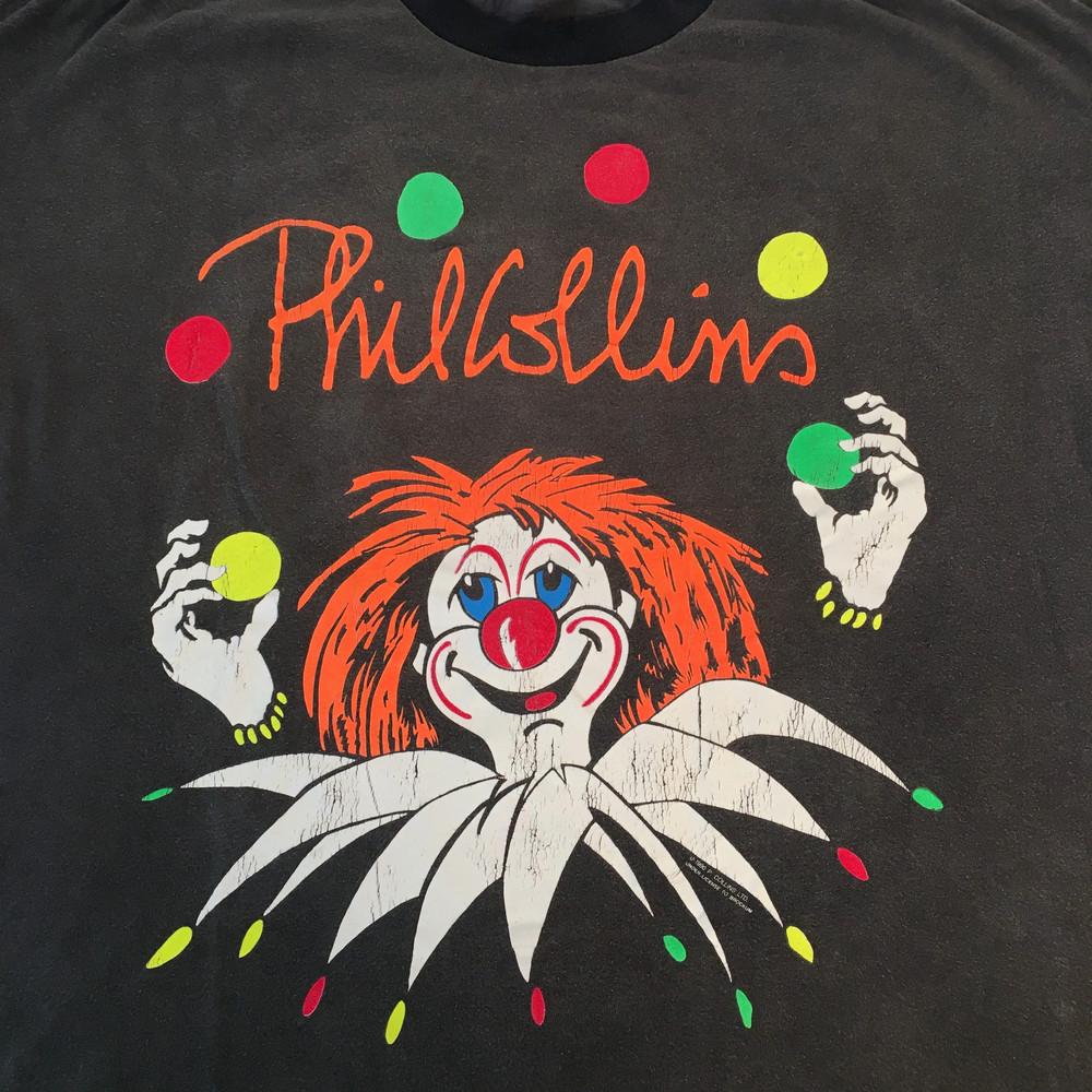 

But Seriously Clown Tour Phil Collins Shirt Short Sleeve Black Unisex T-Shirt XXXL