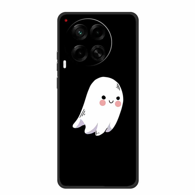 Black Silicone Case For Tecno Camon 30 Premier Pro Case Cartoon Cat Soft Back Cover Case For Tecno Camon 30 S 30S Pro Phone Case