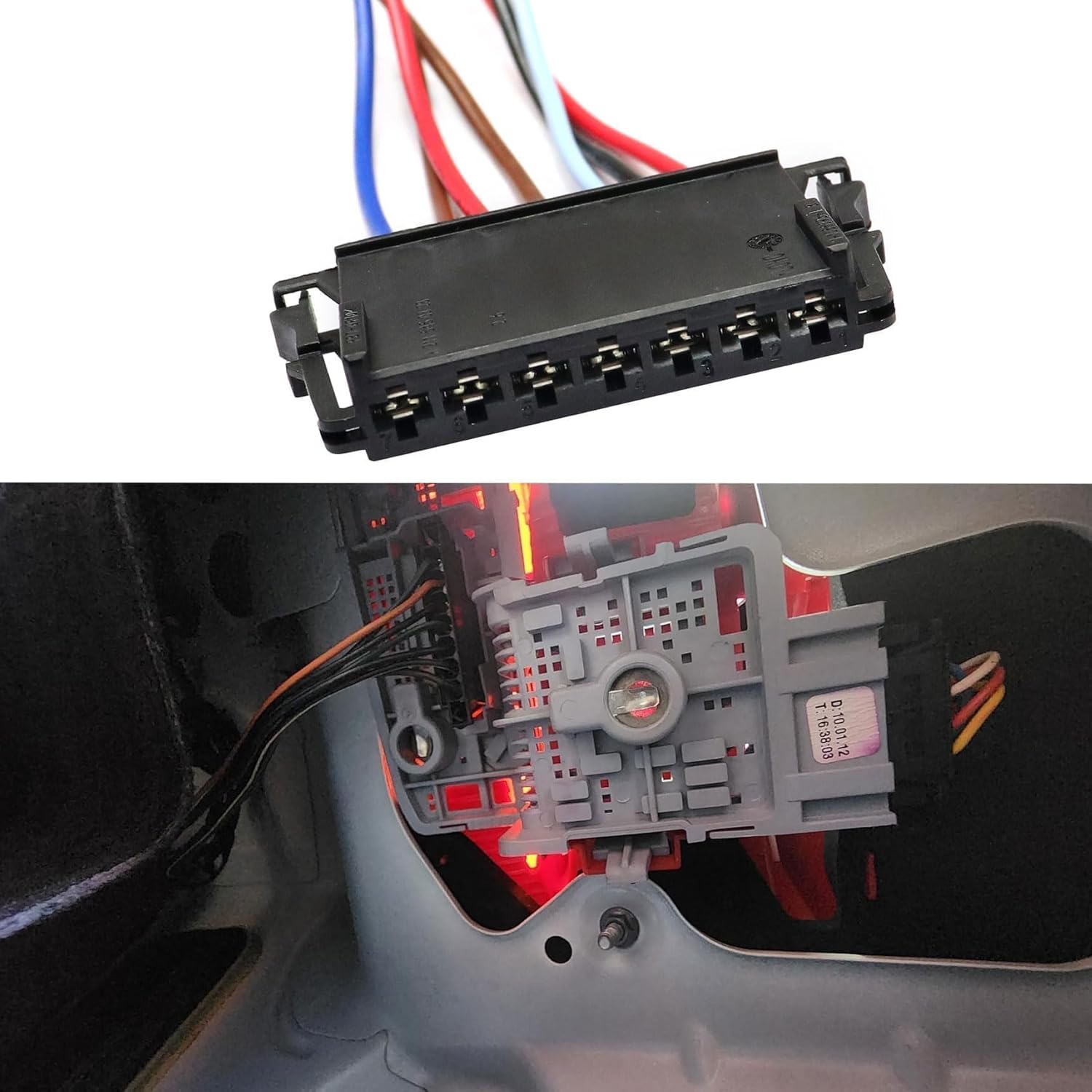 7Pin Rear Harness Clip Tail Light A2115450328 2115450328 Compatible with Mercedes W204 C180 C200 C230 C25 C300 C230 C63 Wire Plug Harness Pigtail