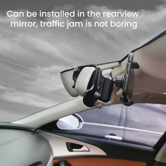 Yousheng Car Phone Holder 360 Degree Rotation Mobile Phone Stand Dashboard Anti-Slip Clamp Car Stand for 4-7 Inch Smartphones