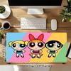 1Pc Powerpuff Girls Adventure Gaming Mouse Pad Keyboard Desk Mat Non-slip Rubber Lock Edge Waterproof Computer Mousepad for Office Home Decor Y1397