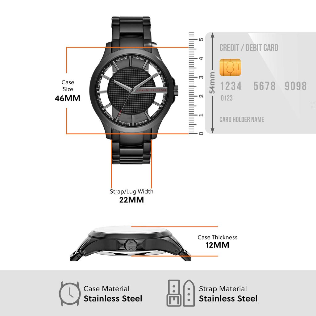 Armani Exchange Men's Analog Stainless Steel Watch AX2189