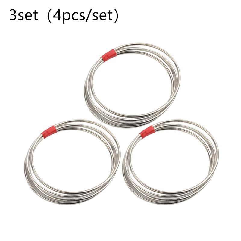 4Pcs/set Magic Rings Fun Toys Magical Tricks Classic Linking Iron Hoops Playing Props Close-up Magic for Beginner Magicians TMZ