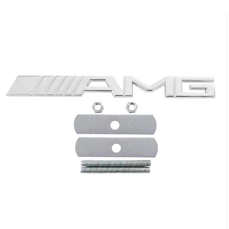 

Car Sticker 2025 Hot For Mercedes Benz Car Rear Trunk Badge Decal Front Grille Emblem Accessories for Mercedes Benz AMG W204 W20 срібний