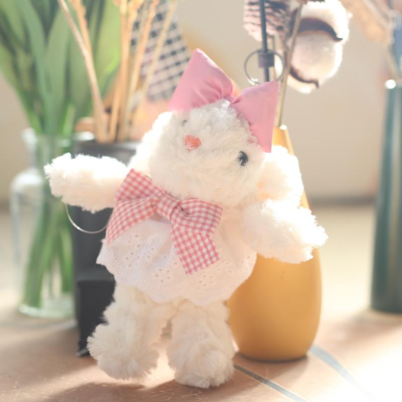 Cute and Fresh Rabbit Pendant Plush Toy Doll Bag Hanging Keychain Rag Doll Doll Doll
