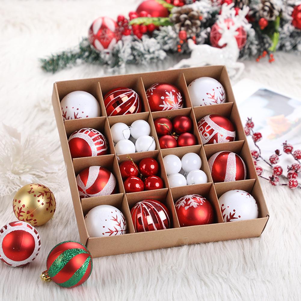 

42pcs/Set Christmas Balls Decorations Christmas Tree Ornaments Ball Hanging Pendants Home Party Decor 2026 New Year Party Gift 42pcs Set