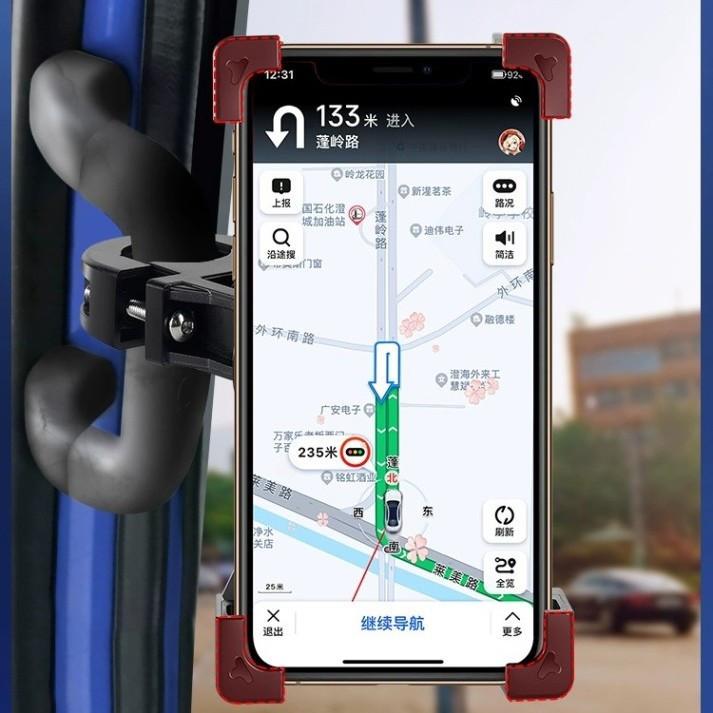 Large Truck Mobile Phone Car Holder Shock-proof Special Mobile Phone Holder Car Navigation Bracket 2023 New Excavator Truck