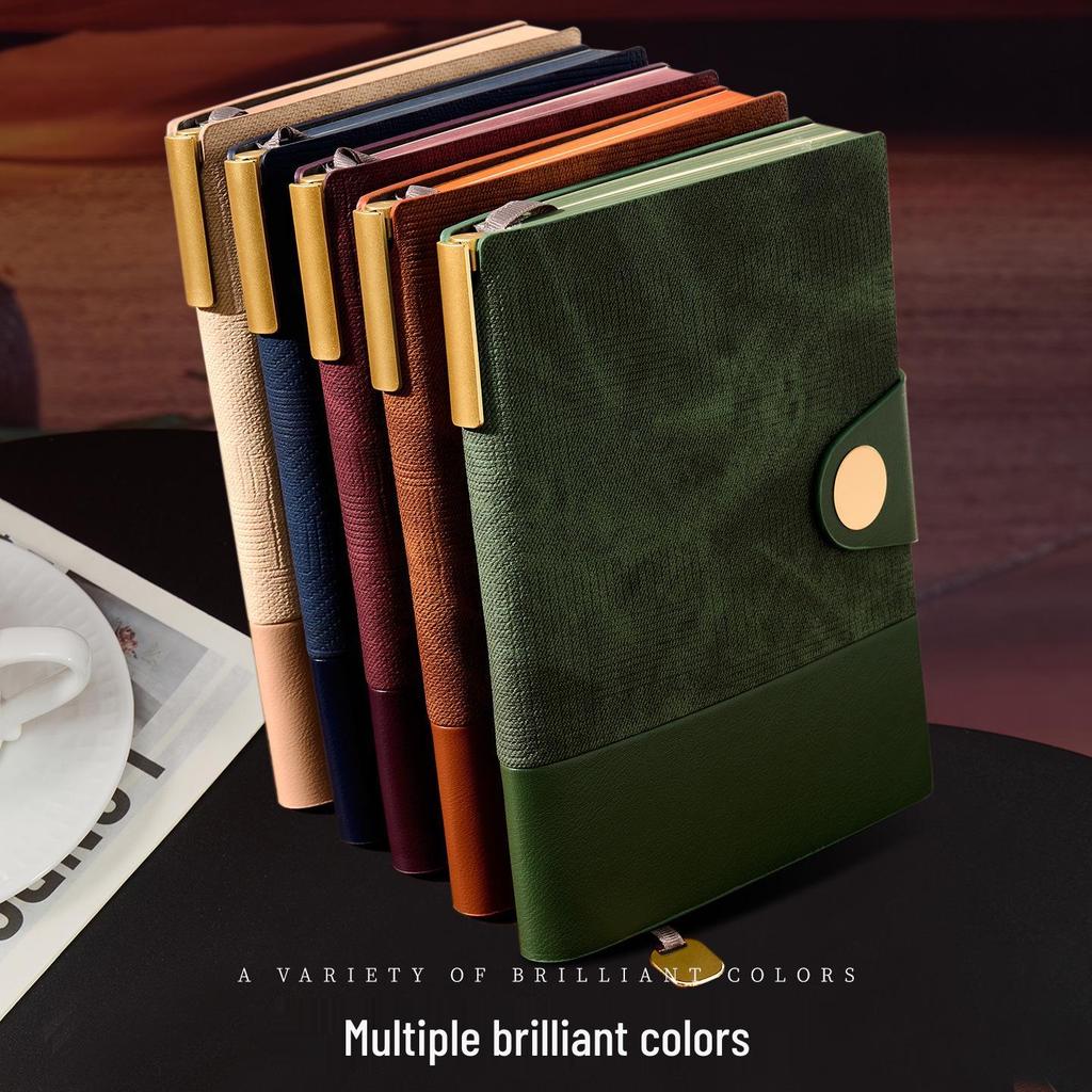 A5 Soft Leather Buckle Notebook: Customizable Diary Gift Set