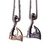 Viking Rune Axe Titanium Steel Pendant Necklace European and American Men's Creative Stainless Steel Accessories