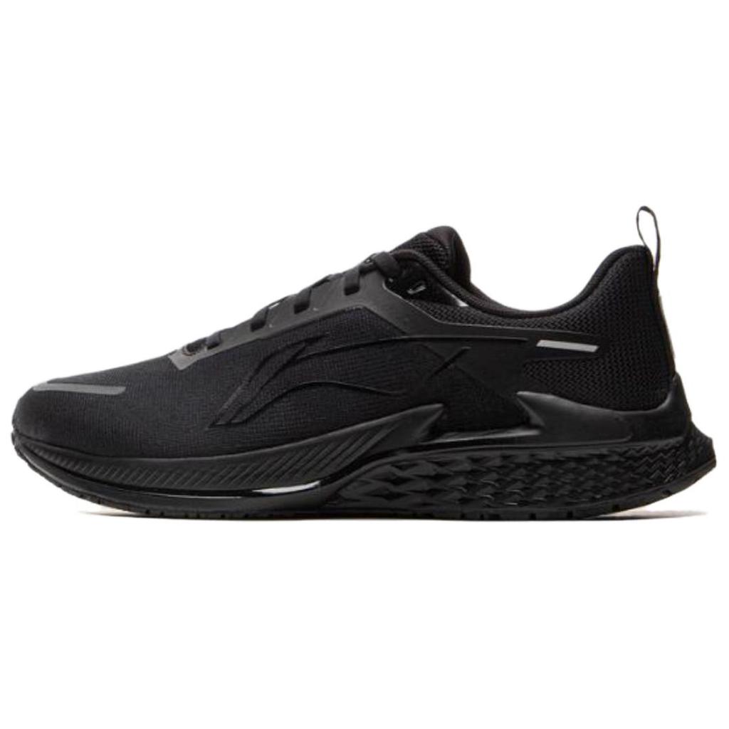 Li-Ning Wind Wing Simple Versatile Non-Slip Wear-Resistant Low-Top Casual Running Shoes Men Sneakers Black ARBV003-2