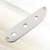 32mm Steel Control Plate with Narrow Pots 3 Screw Holes Spacing and Angled Switch Slot for Tele Style Electric Guitar Accessory