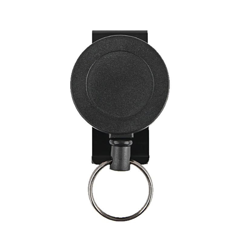 Retractable Stainless Steel Anti-theft Keychain with Metal Buckle and Wire Rope