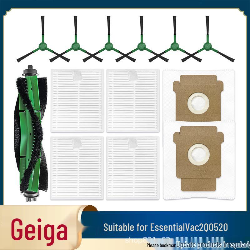 iRobot Essential Vac2 Accessories: Main Brush, Side Brush, Dust Bag, Filter
