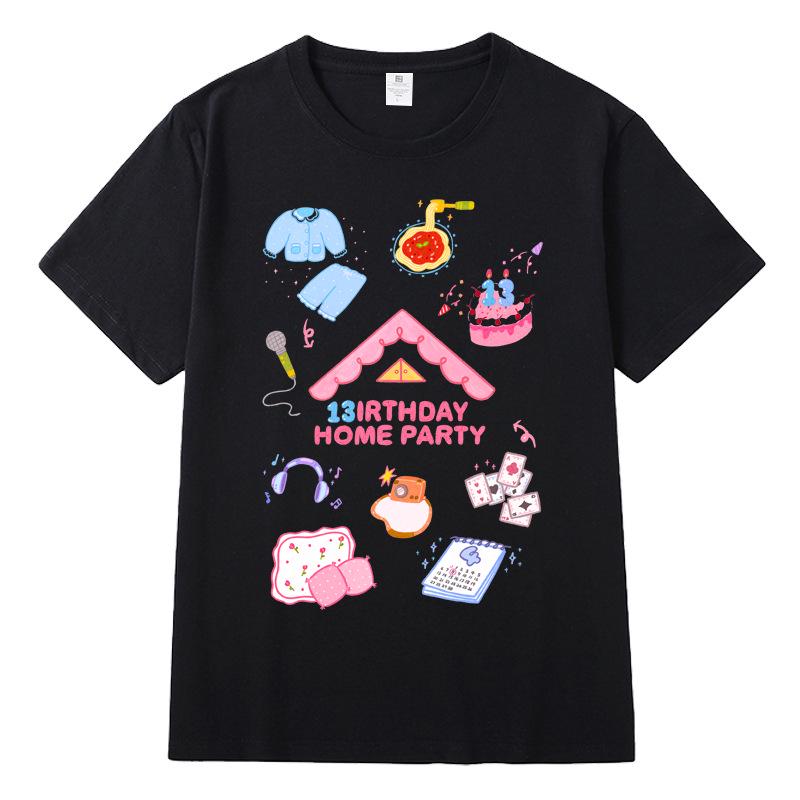 

Футболка к 13-летию EXO – Стиль Чанёля, Сехуна, Бэкхёна для мужчин и женщин Medium чёрный