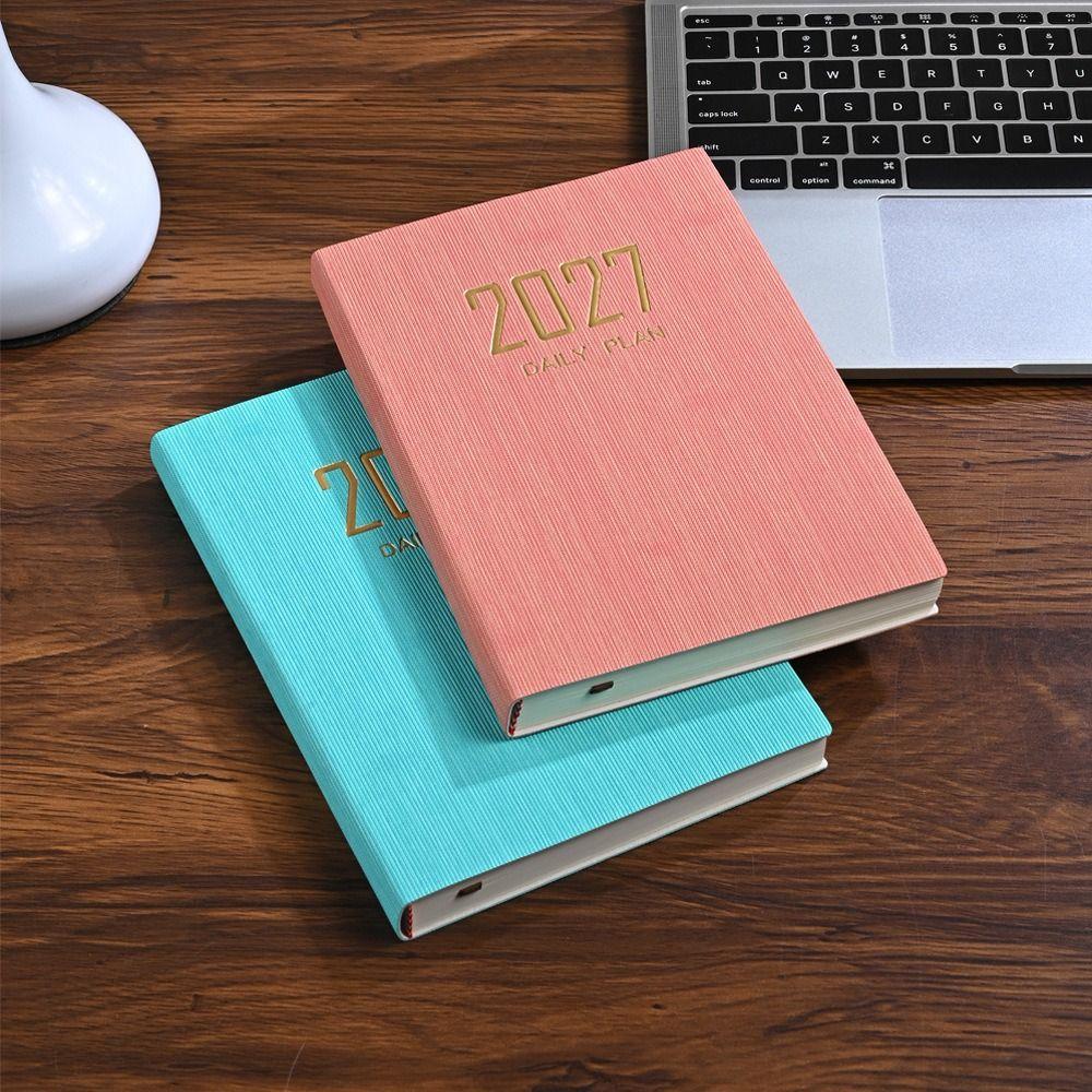 A5 2027 Agenda Book with Calendar Diary Weekly Planner New Notebooks School Office Supplies