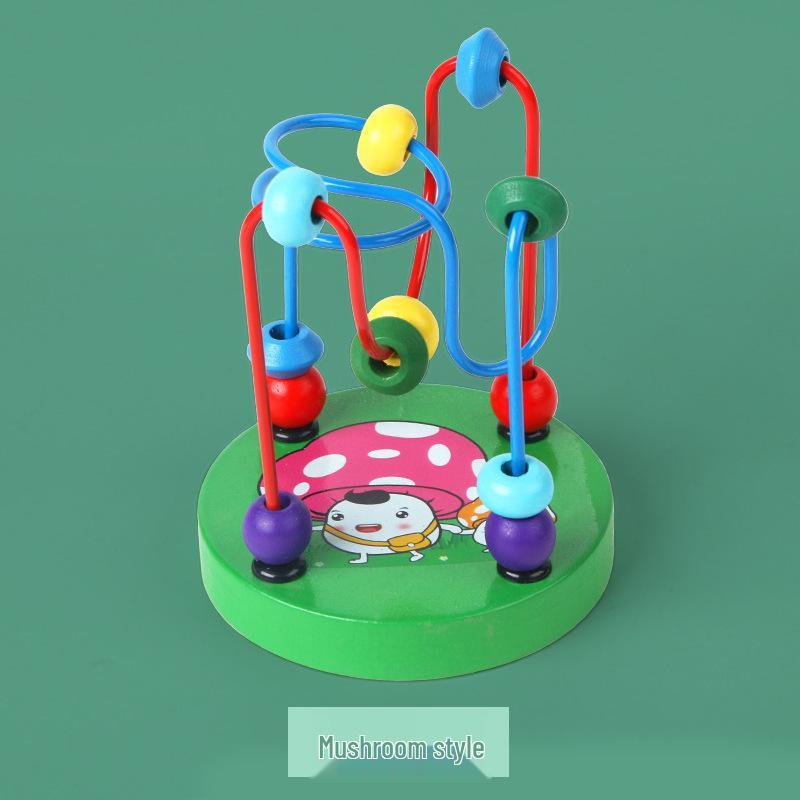 Animal Cartoon Wooden Bead Maze - Educational Toy for Kindergarten Children
