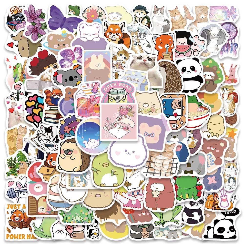 100PCS Small Size VSCO & INS Style Stickers - Small Fresh Waterproof Graffiti Decals for Luggage, Phone Case AnimeWorlds Store