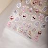 Cyansea Popular Cute Cartoon Lace Rabbit Nail Art DIY Stickers
