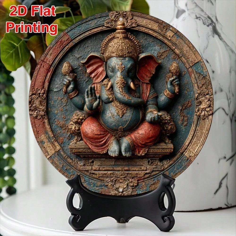 Metal Wall Art Bohemian Elephant Design Gift for Office Kitchen Garden Halloween Christmas Home Decor