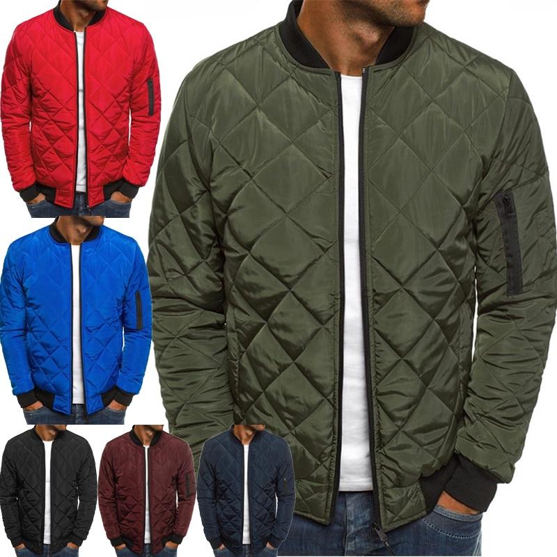 Buy NON 6 Colors Plus Size S3XL Winter Men Puffer Quilted Jacket Coat