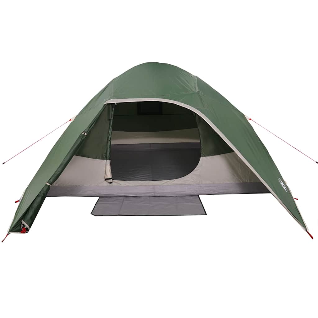 Dome Camping Tent for 4 Persons Green Waterproof