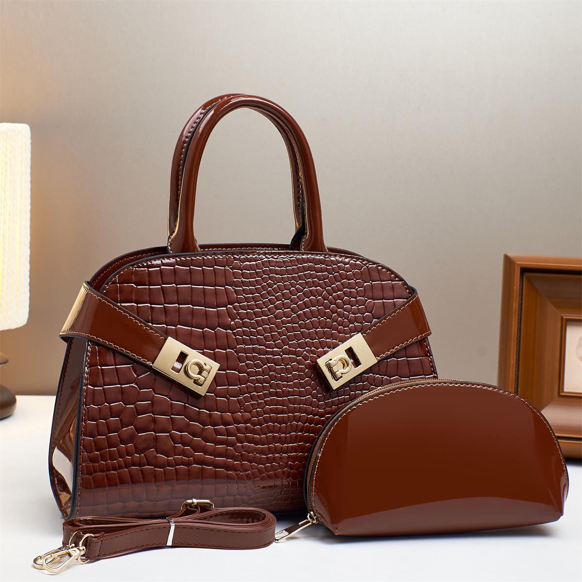 

Корейська версія сумки для мами м яка та міцна модна вишукана нова легка розкішна сумка-месенджер на плече для поїздок на роботу кавовий