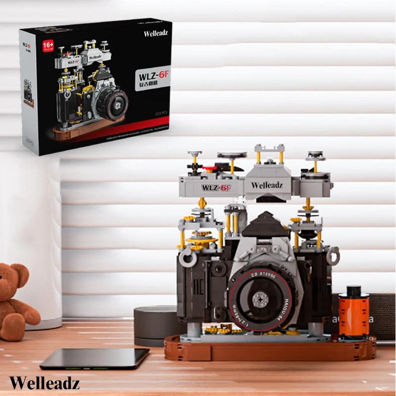 

Classic Retro Radio Mini Building Blocks Cool 3D Assembled Camera Model Plastics Brick Toys For Kids Christmas Collection Gift With Box