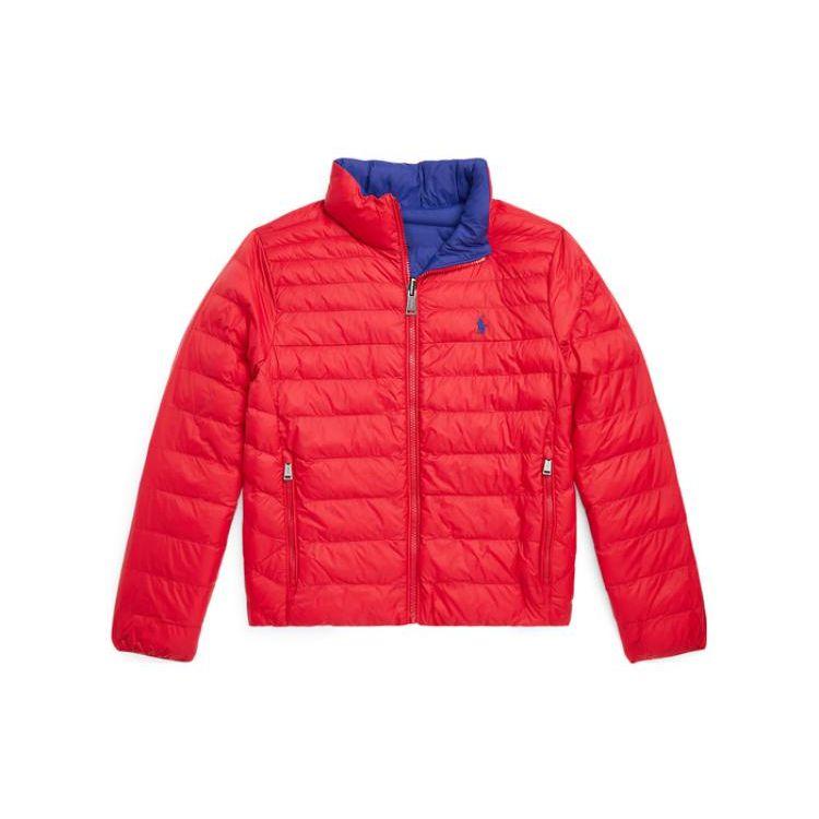 

Куртка Polo Ralph Lauren Осень/Зима 2022 Однотонная Вышивка логотипа Двусторонняя Детские куртки Красный CWPOOTWY6020198-999 L