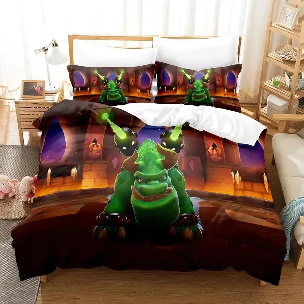 Spyro Reignited Triology Beddengoedset voor Volwassenen Jongens Dekbedovertrek Bedset Eenpersoons Twin Volledig Queen beddengoedset Zacht en comfortabel