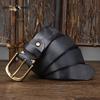 Copper Buckle Belt Men's Genuine Leather Pin Buckle Pure Cowhide Retro Versatile Korean Style Casual Belt