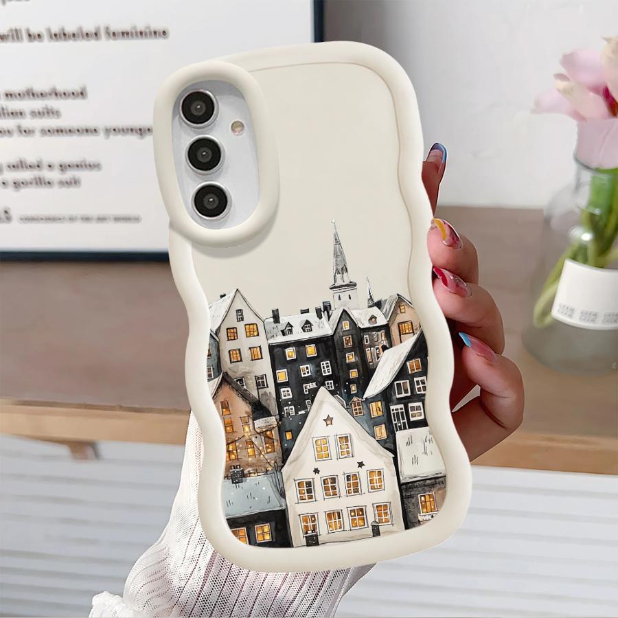 

Cartoon Architecture Soft Phone Cover Case for Samsung Galaxy A12 A15 A11 A16 A52 A13 A21s A14 A22 A23 A04 A05 A33 A03 A53 A06 Galaxy A05s