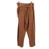 unused YLEVE made in Japan wide Tapered pants 1 Brown With belt Women Used