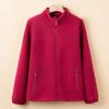 Mom's New Granular Fleece Jacket, Spring and Autumn Fleece Thickened Warm Cardigan, Medium and Old Women's Top