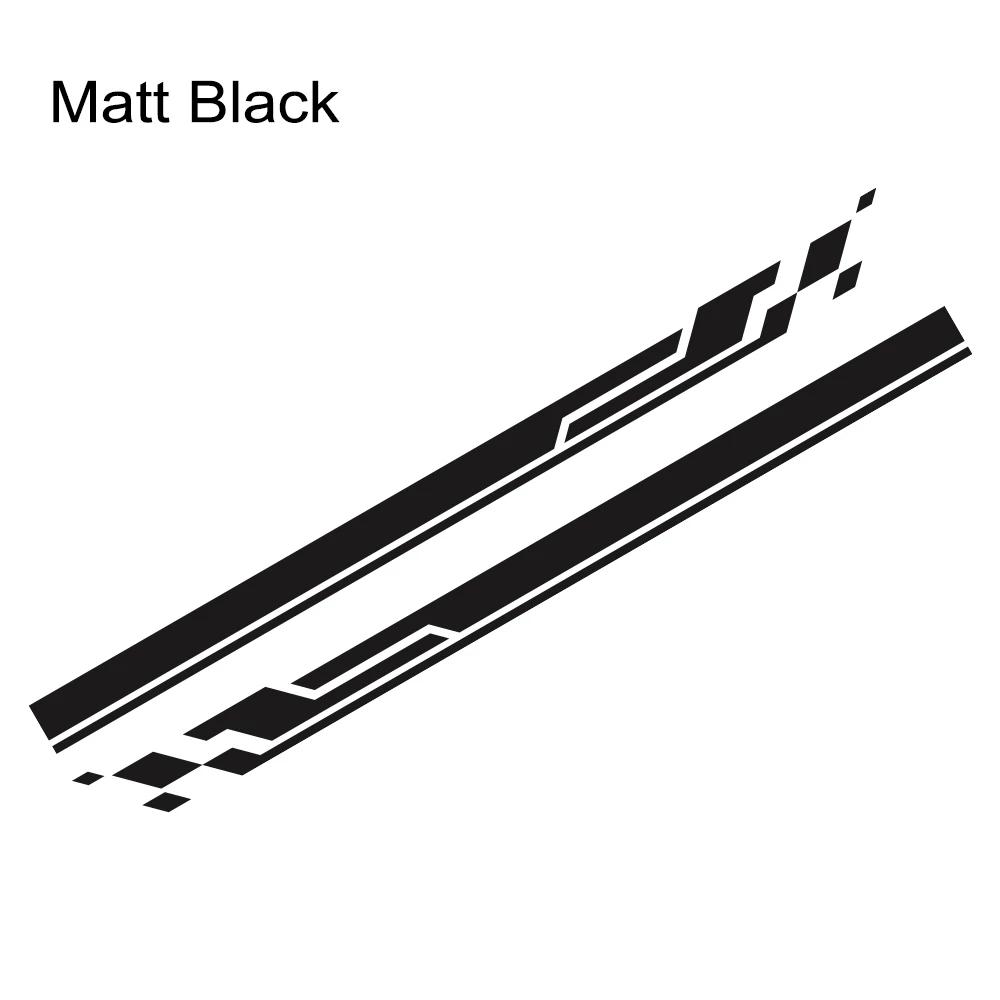 2PCS Car Door Side Stickers Stripes Sport Racing Vinyl Decals Car Body Decoration Stickers Accessories Fit For Mazda RX5 3 CX5