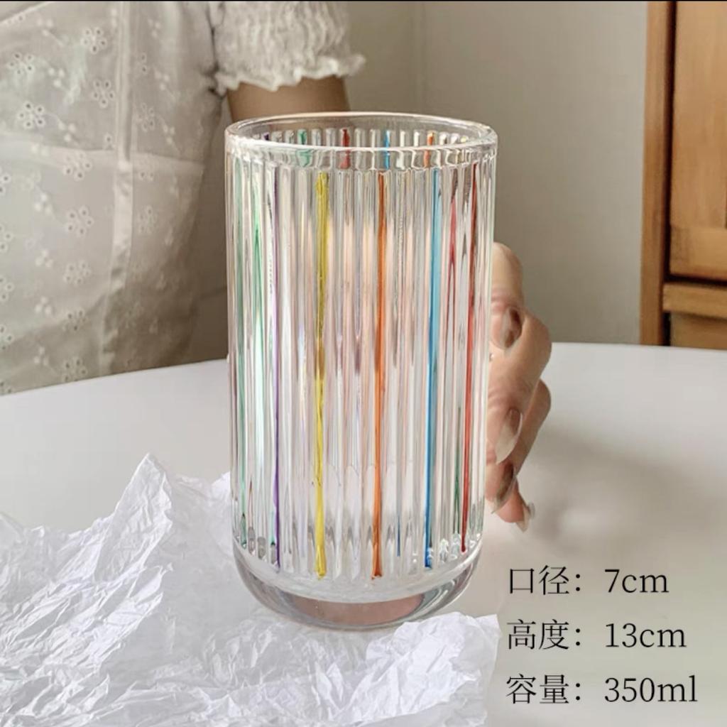 1Pcs Champagne Glasses Retro Colorful Relief Transparent High-capacity Whisky Barware For Home Bar Parties Anniversary Wedding
