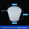 Hole-Punched Food Grade Silicone Stopper for Test Tubes, Bottles, and Water Pipes.