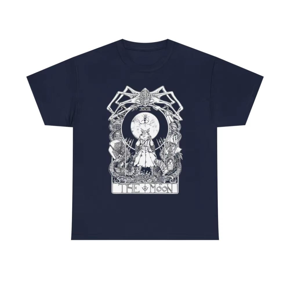 Game Tee Gamer Top Graphic Clothing Men Women AllSeason Bloodborne Gaming TShirt Yharnam The Hunter Shirt Amygdala Video
